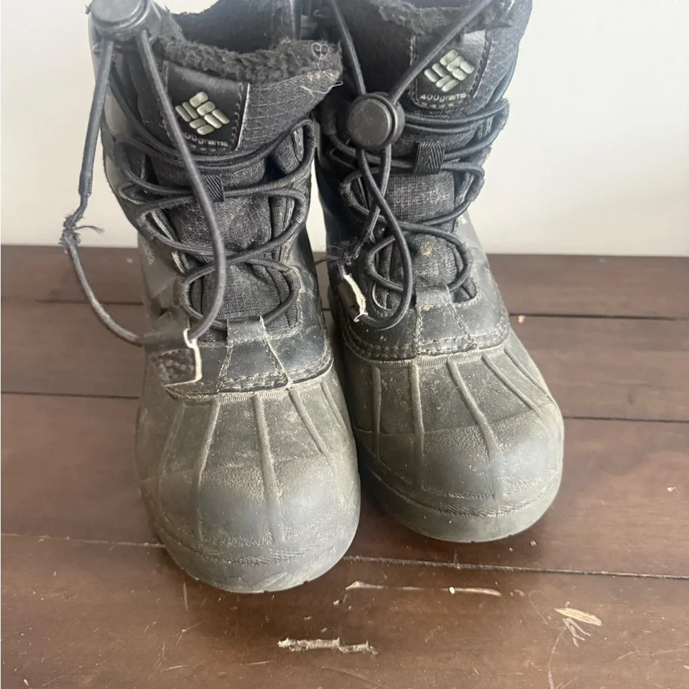 Columbia Kids Waterproof 400g Insulated Snow Boots Black Duck Boots